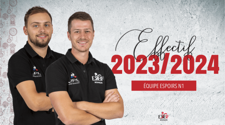 L’EFFECTIF ESPOIRS – NATIONALE 1