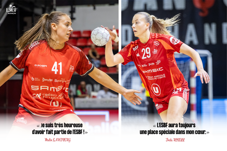 FRIDA ROSELL ET MALIN SANDBERG NE SERONT PLUS BISONTINES À L’ISSUE DE LA SAISON !