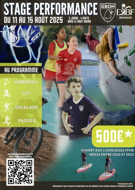affiche stage ete